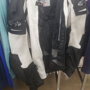Joe Rocket Black and White Riding Jacket